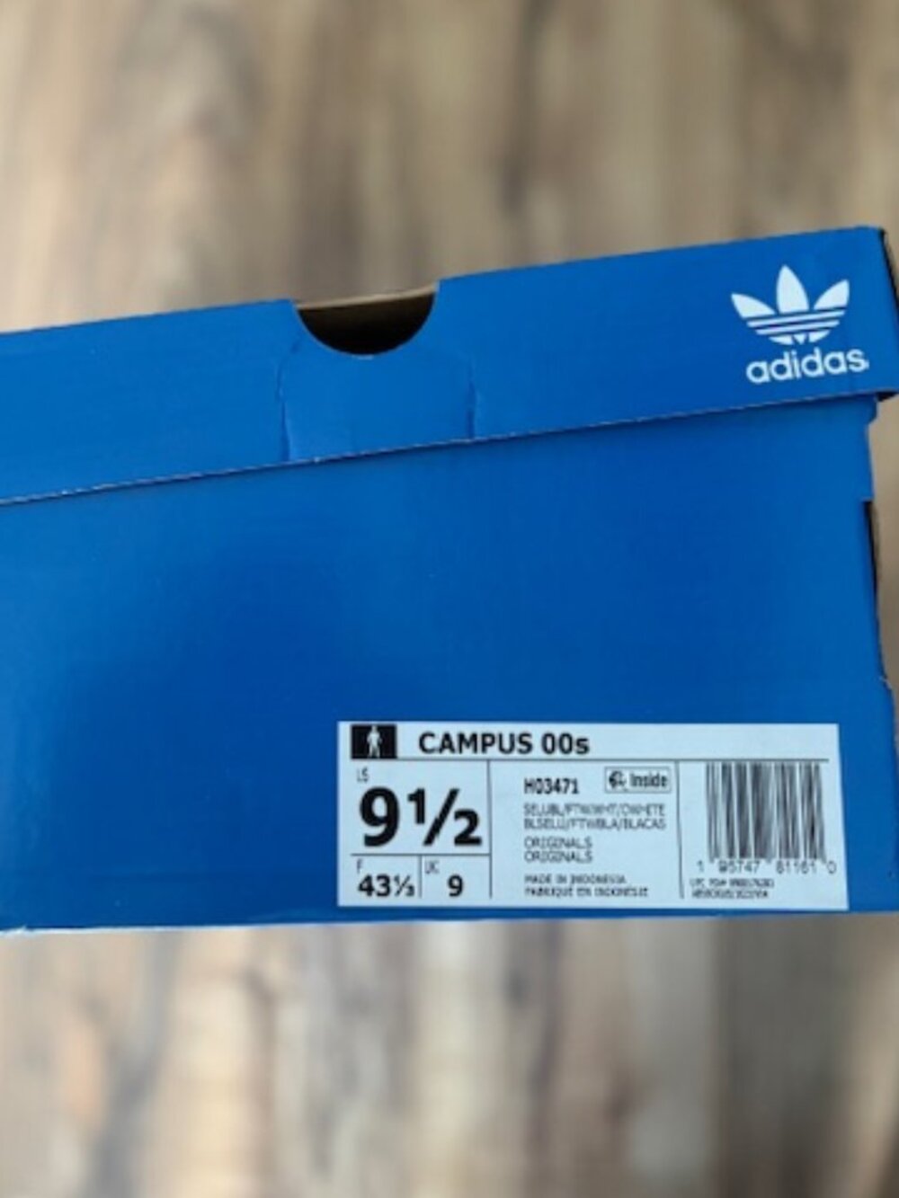 Men's Brand new Adidas Campus oo's Size 9.5 us